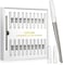 COSYLIFE Dermaplaning Tool for Face Exfoliation, with 20 Replaceable Blades, Facial Shaver/Eyebrow Razor, Peach Fuzz Removal Eyebrow Shaper for Women, Easy to Use Dermaplaner Help Exfoliate and Smooth