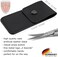 3 Swords Germany - brand quality STAINLESS STEEL INOX CURVED CUTICLE SCISSORS (1 PIECEwith case for manicure pedicure - nail care by 3 Swords - Made in Solingen Germany