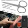 3 Swords Germany - brand quality STAINLESS STEEL INOX CURVED CUTICLE SCISSORS (1 PIECEwith case for manicure pedicure - nail care by 3 Swords - Made in Solingen Germany
