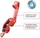 قفل قاطع الدائرة الكهربائية Master Lock 493B Grip Tight، أحمر/أسود، 11.3 سم × 6.9 سم × 2.5 سم
