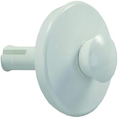 سدادة JR Products 95105 أحادية الساق قابلة للفتح - أبيض