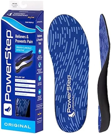 Powerstep Full Length Orthotic Shoe Insoles Original with Arch Support Unisex- Relieve Metatarsal, Arch and Heel Pain