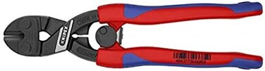 KNIPEX 71 12 200 CoBolt Compact Bolt Cutters black atramentized with slim multi-component grips 200 mm