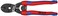 KNIPEX 71 12 200 CoBolt Compact Bolt Cutters black atramentized with slim multi-component grips 200 mm