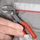 KNIPEX Tools - Cobra Water Pump Pliers (8701125, 5-Inch,Red and Silver