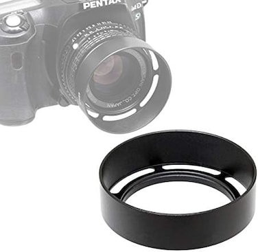Fotasy LV49 49mm Vented Metal Hood Shade for Leica Leitz Voigtlander Lens (Black