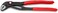 KNIPEX 87 21 250 Cobra QuickSet Hightech Water Pump Pliers grey atramentized with non-slip plastic coating 250 mm