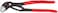 KNIPEX 87 21 250 Cobra QuickSet Hightech Water Pump Pliers grey atramentized with non-slip plastic coating 250 mm