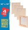 U.S. Art Supply 10" x 10" Birch Wood Paint Pouring Panel Boards, Studio 3/4" Deep Cradle (Pack of 4- Artist Wooden Wall Canvases - Painting Mixed-Media Craft, Acrylic, Oil, Watercolor, Encaustic