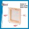 U.S. Art Supply 10" x 10" Birch Wood Paint Pouring Panel Boards, Studio 3/4" Deep Cradle (Pack of 4- Artist Wooden Wall Canvases - Painting Mixed-Media Craft, Acrylic, Oil, Watercolor, Encaustic