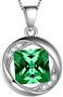 Aurora Tears 925 Sterling Silver 12 Birthstones Necklace/Earring/Ring/Bracelet Women Birthstone Pendant Crystal Fashion Birthday Jewelry Christmas Gift for Girls Women