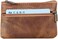 HENSE Genuine Leather Mens Tray Purses Coin Purse Cash Change Wallet Key Holder Money Pouch