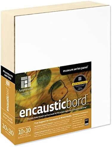 Ampersand Art Supply Wood Painting Panel: Museum Series Encausticbord, 1.5 Inch Cradle