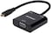 محول فيديو Anbear Micro HDMI إلى VGA (ذكر إلى أنثى) مطلي بالذهب بدقة 1080p مع صوت 3.5 ملم
