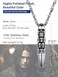 PROSTEEL Skull Bullet Charm NecklacePendant,Men/Women,Punk Style,Steampunk,Gothic,Skeleton,Halloween Supply,Stainless Steel,PSP2795G