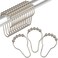 Amazer Decorative Shower Curtain Hooks, Shower Curtain Hooks Rust Proof Stainless Steel Shower Curtain Hooks, Shower Hooks for Shower Curtain Bathroom 12PCS, Matte Nickel