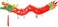 زينة معلقة ثلاثية الأبعاد على شكل إكليل تنين للعام الصيني الجديد من Bememo (4.92 قدم)