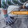 DEX FIT FN330 Work Gloves, Comfortable and Stretchy, Gripping, Durable Nitrile Foam Coating, Smart Touch, Thin and Light, Washable, Grey 8(M3 Pairs