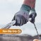 DEX FIT FN330 Work Gloves, Comfortable and Stretchy, Gripping, Durable Nitrile Foam Coating, Smart Touch, Thin and Light, Washable, Grey 8(M3 Pairs