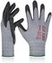 DEX FIT FN330 Work Gloves, Comfortable and Stretchy, Gripping, Durable Nitrile Foam Coating, Smart Touch, Thin and Light, Washable, Grey 8(M3 Pairs