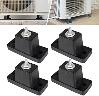 AC Parts 4Pack Anti-Vibration Rubber Pads,Shock Absorbing Mounting Bracket for Outdoor Ductless Mini Split Air Conditioner/Condensers Units