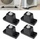 AC Parts 4Pack Anti-Vibration Rubber Pads,Shock Absorbing Mounting Bracket for Outdoor Ductless Mini Split Air Conditioner/Condensers Units