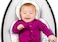 4moms rockaRoo and mamaRoo Infant Insert, for Baby, Infant, and Toddler, Machine Washable, Soft, Plush Fabric, Reversible Design
