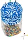 SINGER 1-Inch Ball Head Jar with Pin Cushion Lid, Multicolor