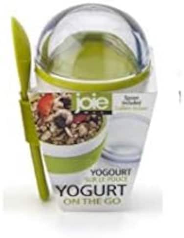 Joie Yogurt Parfait - Cereal - Oatmeal On The Go Reuseable and Portable Cup with Spoon