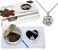 Pearlina Rose Flower Cultured Pearl Oyster Necklace Set Silver Plated Pendant w/Stainless Steel Chain 18