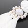 boderier Bohemian Statement Thread Tassel Chandelier Drop Dangle Earrings with Cassandra Button Stud