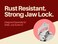 Wise Linkers Rug Animal Hide Hanging Wall Clips Rug Grippers/Rug Clips/Rug Hangers from (Chrome