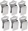 Wise Linkers Rug Animal Hide Hanging Wall Clips Rug Grippers/Rug Clips/Rug Hangers from (Chrome