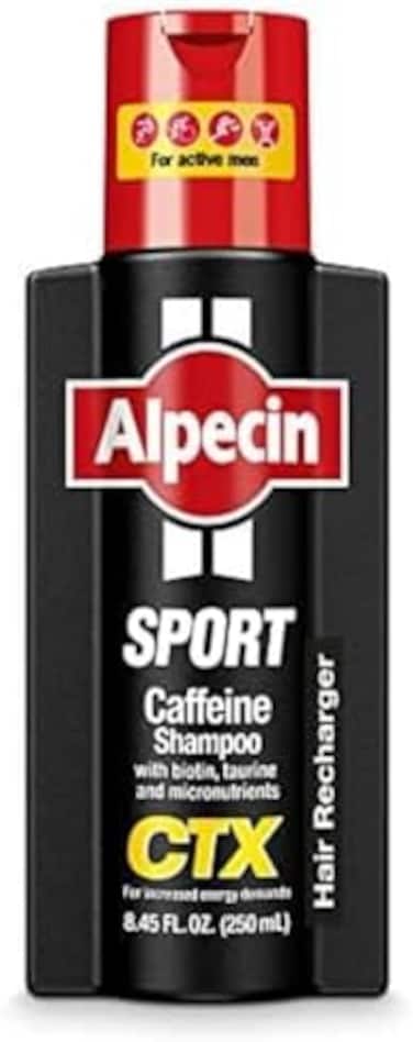 Alpecin CTX Sport Caffeine Shampoo for men - Hair Recharger - 8.45 fl.oz. / 250ml - For increased energy demands - German Quality - Original
