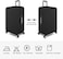 7-Mi Travel Luggage Cover Protector, Washable Suitcase Protector Anti-scratch Spandex Baggage Covers Fits 31-32 Inch Luggage