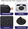 7-mi Travel Luggage Cover Protector, Washable Suitcase Protector Anti-scratch Spandex Baggage Covers, Black, S: Fit 19-21 Inch Luggage