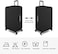 7-mi Travel Luggage Cover Protector, Washable Suitcase Protector Anti-scratch Spandex Baggage Covers Fits 23-25 Inch Luggage