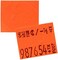Perco Fluorescent Red Pricing Labels for Monarch 1136 Price Gun - 8 Rolls, 14,000 Pricemarking Labels