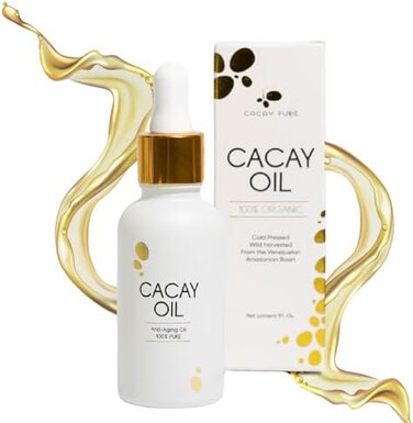 Cacay Pure Cacay Oil for Face - Natural RetinolVitamin A - Pure Vitamin E Oil - Anti-Aging, Hydrating, and Nourishing Facial Oil - Vegan Skincare- 100% Organic, Cold-Pressed, and Pure - 1 Fl Oz (30ml