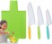TOVLA JR. Toddler Montessori Kitchen Knife and Cutting Board Set &ndash; Safe, Kid-Sized Tools for Real Cooking &ndash; Ages 3Life Skills and Hands-On Prep