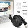 fosa CAT 7 Ethernet Cable Retractable CAT7 RJ45 600MHz Patch Shielded LAN Network Cable Flat Ethernet Cord