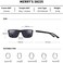 MERRY's Rectangular Polarized Sports Sunglasses Glasses for Men Women Cycling Driving Fishing UV400 Protection S8225