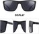 MERRY's Rectangular Polarized Sports Sunglasses Glasses for Men Women Cycling Driving Fishing UV400 Protection S8225
