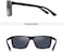 MERRY's Rectangular Polarized Sports Sunglasses Glasses for Men Women Cycling Driving Fishing UV400 Protection S8225