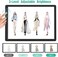 Comzler A4 Light Box Portable LED Tracing Copy Board Light Pad - Ultra Thin Adjustable USB Power Magnetic Trace Light Pad Dimmable Brightness for Tattoo Drawing, Stream, Sketching, Animation, Stencil