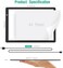 Comzler A4 Light Box Portable LED Tracing Copy Board Light Pad - Ultra Thin Adjustable USB Power Magnetic Trace Light Pad Dimmable Brightness for Tattoo Drawing, Stream, Sketching, Animation, Stencil