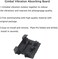 مجموعة لوحة امتصاص الاهتزازات RCmall لطائرة DJI Mavic Pro، حامل علوي بلاتيني للجيمبال مع مخمدات مطاطية.
