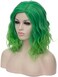 Mildiso Green Wigs for Women 14'' Short Curly Wavy Green Hair Wig Cute Fashion Wig Perfect for Party Halloween M004G