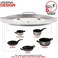 Modern Innovations Elegant Stainless Steel and Glass Universal Lid, Fits All 7" to 12" Pots and Pans, Replacement Frying Pan Cover and Cookware Lids -