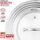 Modern Innovations Elegant Stainless Steel and Glass Universal Lid, Fits All 7" to 12" Pots and Pans, Replacement Frying Pan Cover and Cookware Lids -